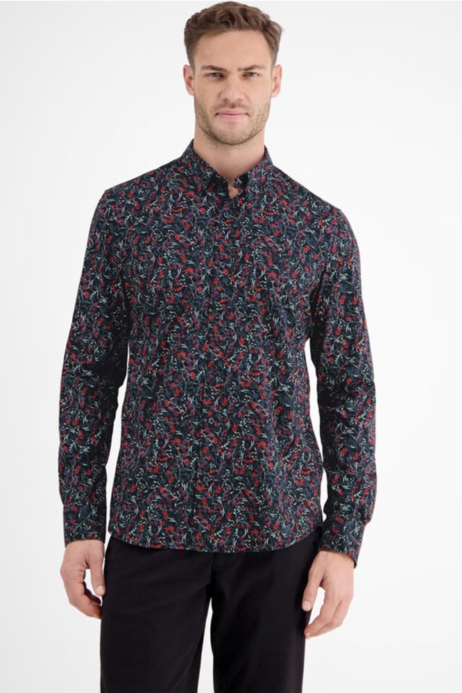 OVERHEMD MET BLOEMENPRINT EN STRETCH 24D1468 485